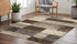 12' Beige Slate Gray And Brown Patchwork Runner Rug